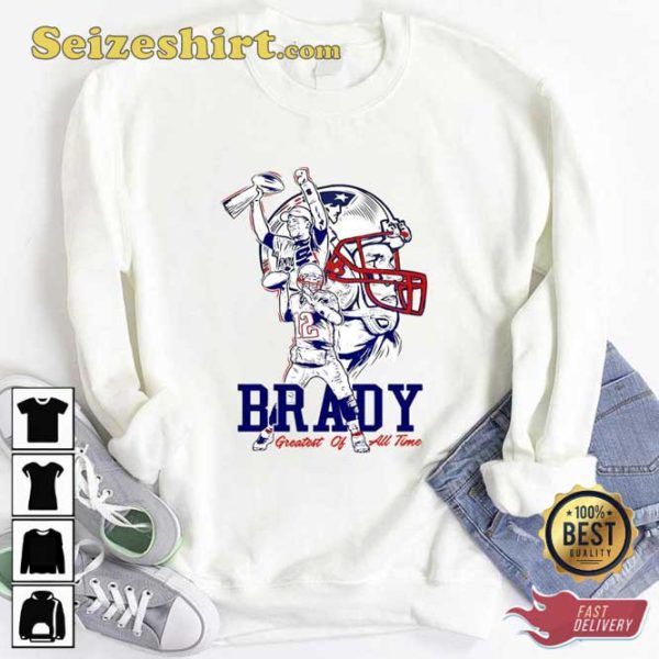Tom Brady New England Patriots Greatest Of All Time Bes Unisex Hoodie