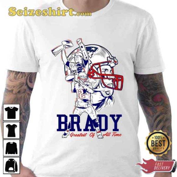 Tom Brady New England Patriots Greatest Of All Time Bes Unisex Hoodie