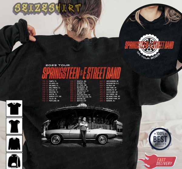 Tour 2023 Bruce Springsteen Estreet Band Tee Shirt