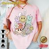 Trendy Boho Bunny Easter Top Happy Day Shirt