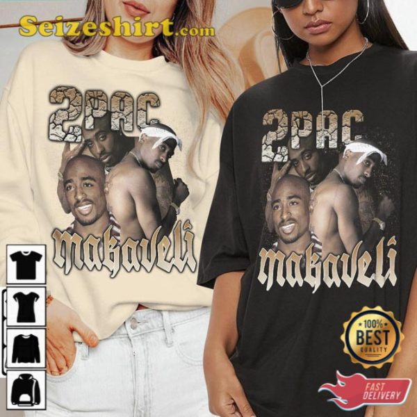 Tupac Makaveli Rap Vintage Bootleg Sweatshirt