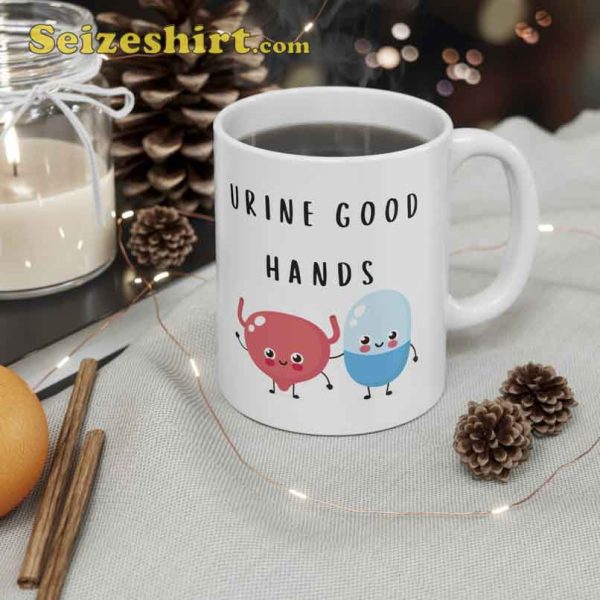 Urine Good Hands Nurse Doctor Ceramic Coffee Mug