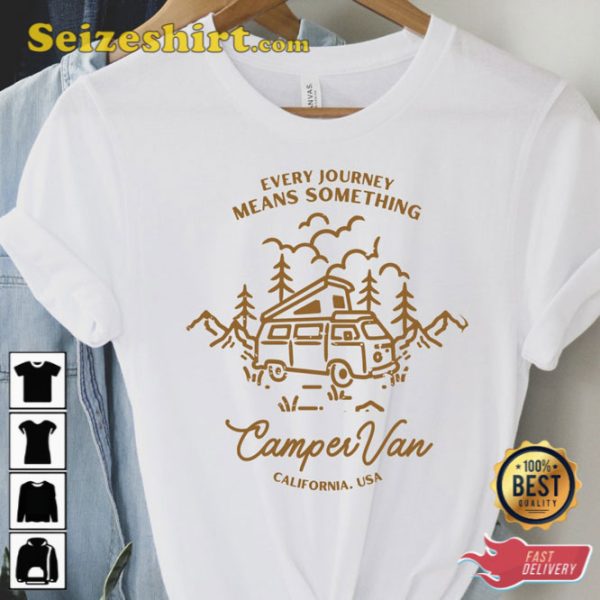 Van Life Camping Top Adventure Vacation T-Shirt