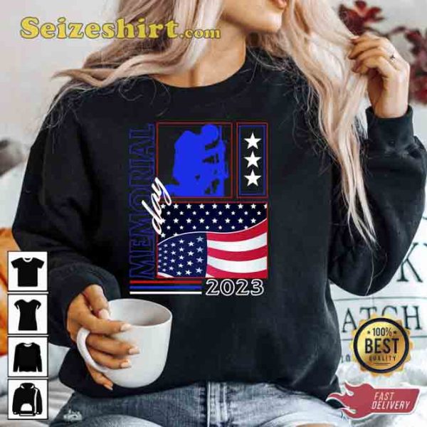 Veterans Military American Flag 4th Of July Patriotic Independence Day Gift T-Shirt