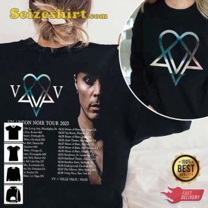 Ville Valo 2023 Music Festival VV Neon Noir Tour Concert T-Shirt