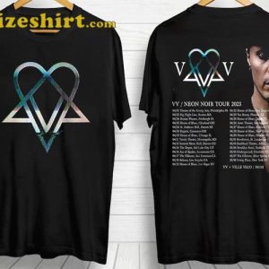 Ville Valo 2023 Music Festival VV Neon Noir Tour Concert T-Shirt