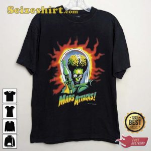 Vintage 1997 Mars Attacks Movie Promo T-shirt