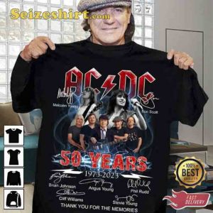 Vintage AC-DC 50 Years 1973-2023 Shirt