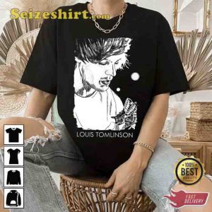 Vintage Art Louis Tomlinson One Direction Shirt