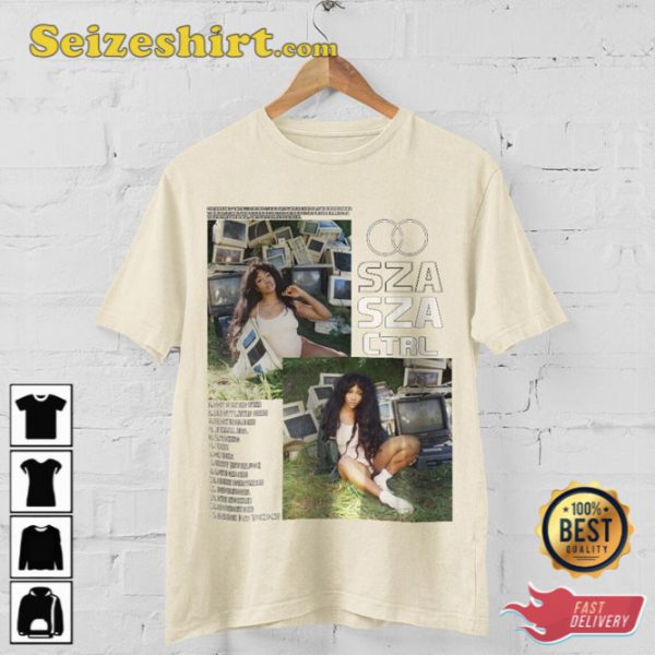 Vintage Bootleg Inspired Control Sza Album List Shirt