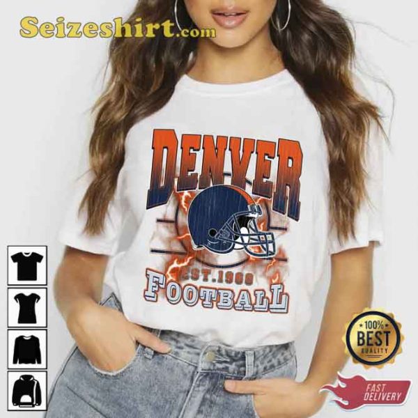Vintage Denver Football Crewneck Sweatshirt