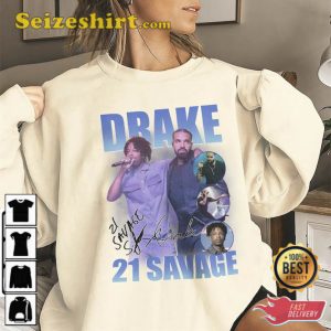 Vintage Drake 21 Savage Its All A Blur Tour 2023 Shirt V8