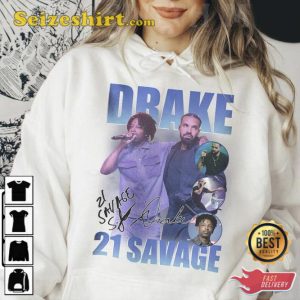 Vintage Drake 21 Savage Its All A Blur Tour 2023 Shirt V8