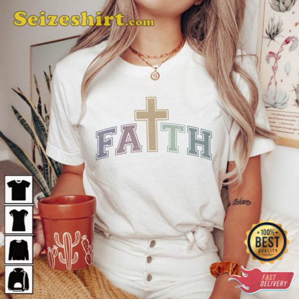 Vintage Faith Trendy Easter Shirt Holiday Gift