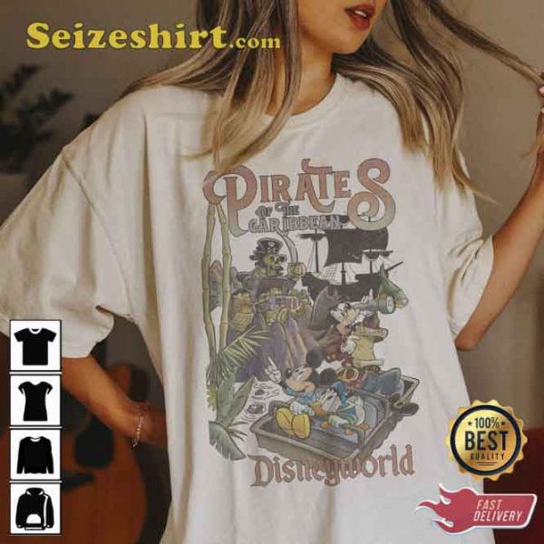 Vintage Pirates Of The Caribbean Disneyworld Shirt