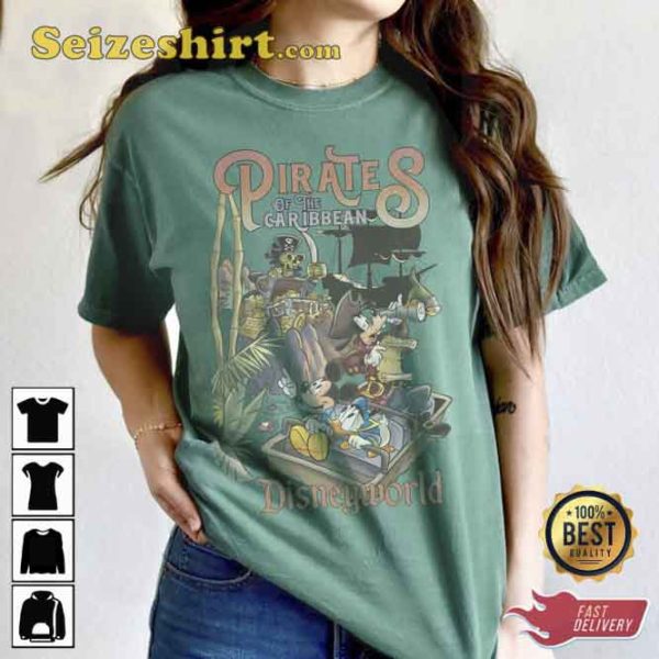 Vintage Pirates Of The Caribbean Disneyworld Shirt