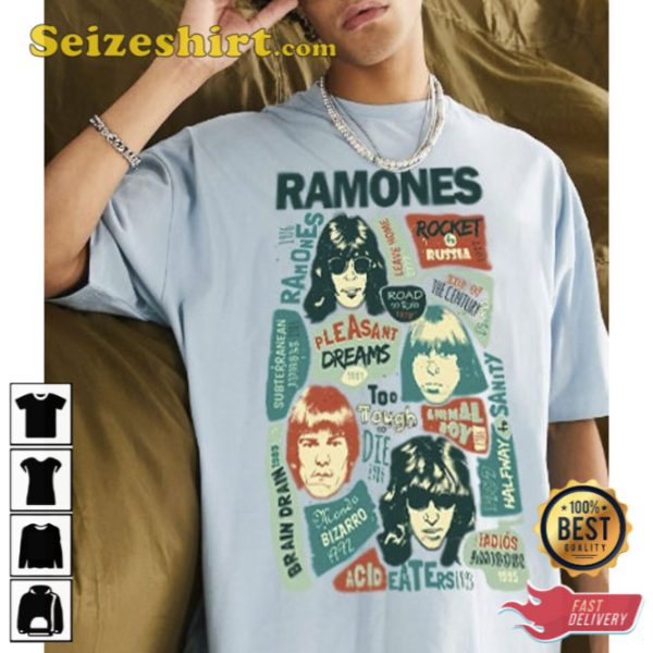 Vintage Ramones 1974 Rock Band Shirt Gift for Fan