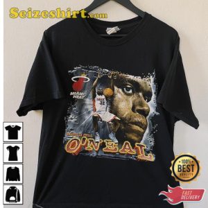 Vintage Shaquille O’Neal Miami Heat T-Shirt Black
