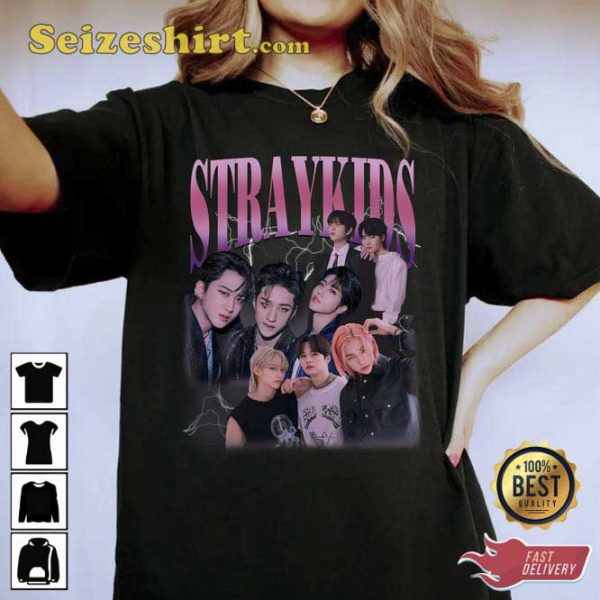 Vintage Stray Kids World Tour Everyone All Around Shirt