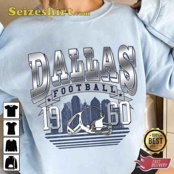 Vintage Style Dallas Football Tee Shirt