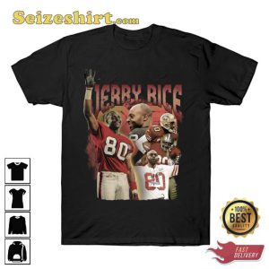 Vintage Style Jerry Rice Football T-Shirt