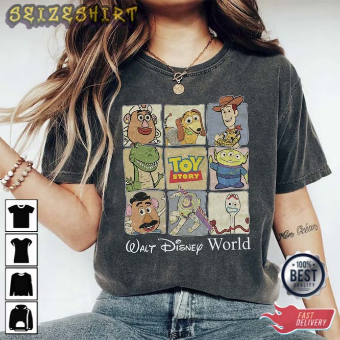 Vintage Toy Story Characters Unisex Shirt