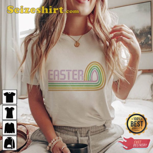 Vintage Trendy Easter Shirt Holiday Gift