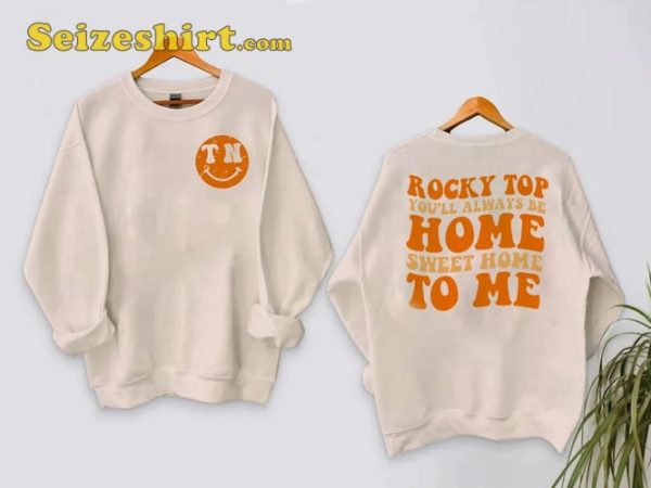 Vols College Tennessee Football Rocky Top Home Sweet Unisex Sweatshirt