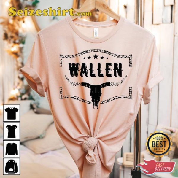 Wallen Western Cowboy Bullhead Unisex T-Shirt