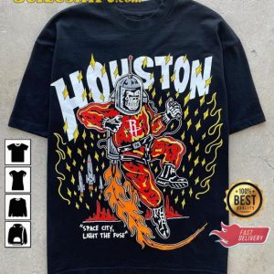 Warren Lotas Houston Rockets Space City Light The Fuse Unisex T-Shirt
