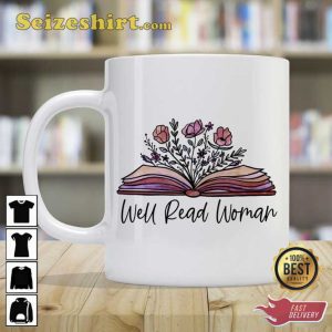 Well Woman Reading Book Theme Coffee Mug