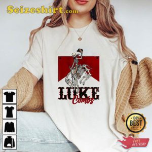 Western Luke Combs Bullhead Tour 2023 Merch Cowboy Skeleton Shirt