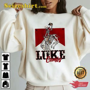 Western Luke Combs Bullhead Tour 2023 Merch Cowboy Skeleton Shirt