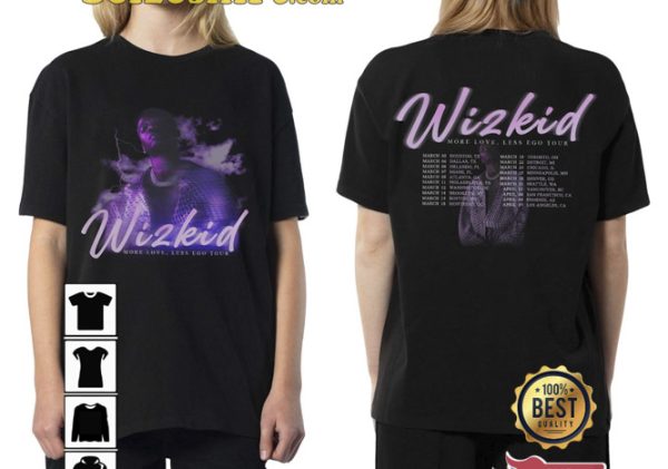 Wizkid 2023 Tour Double Side Shirt