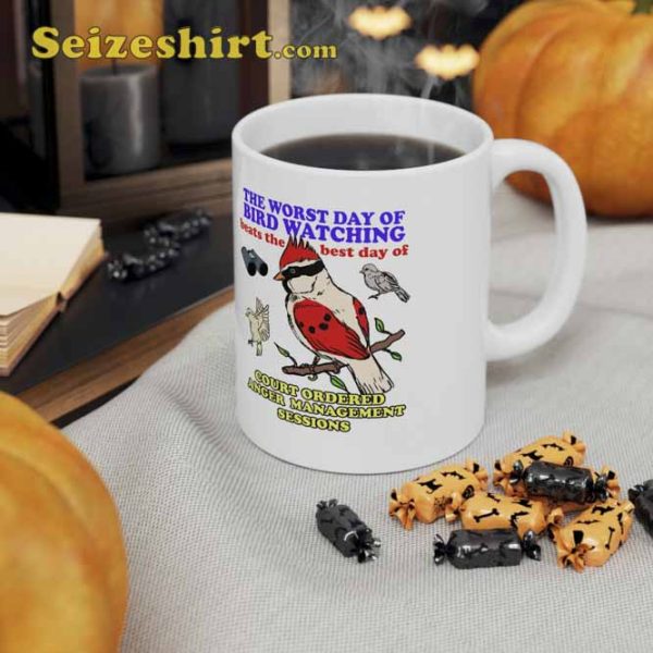 Worst Day Of Bird Watching Funny Meme Mug