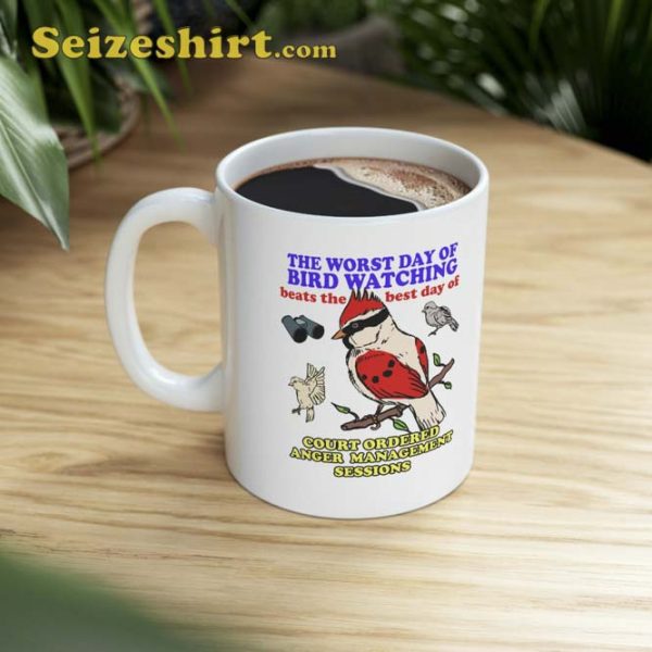 Worst Day Of Bird Watching Funny Meme Mug