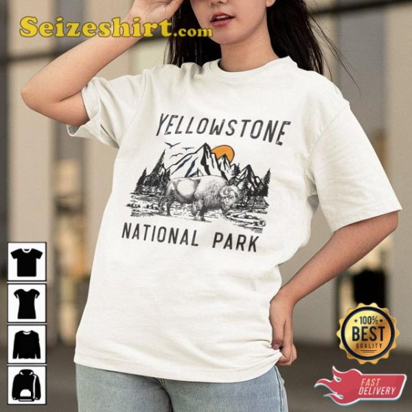 Yellowstone National Park Vintage Inspired Unisex T-shirt