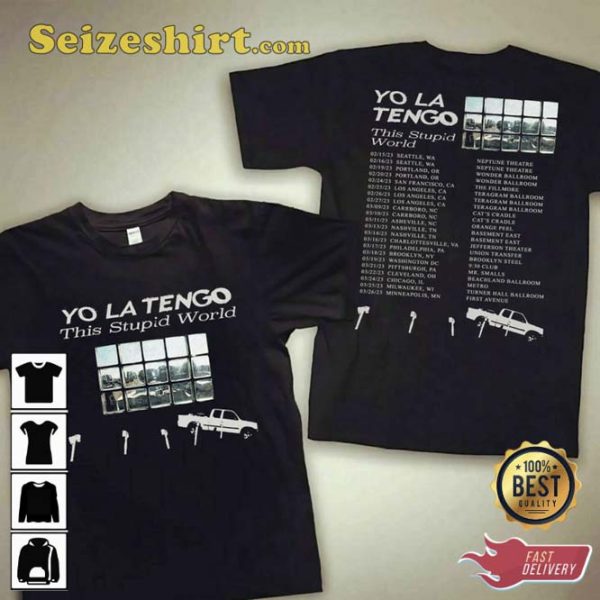 Yo La Tengo This Stupid World US Tour 2023 T-Shirt