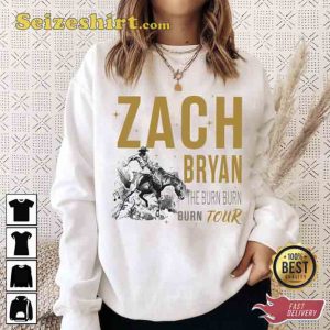Zach Bryan Album The Burn Burn Burn Tour Gift For Fan T-shirt