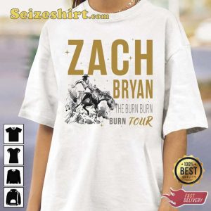 Zach Bryan Album The Burn Burn Burn Tour Gift For Fan T-shirt