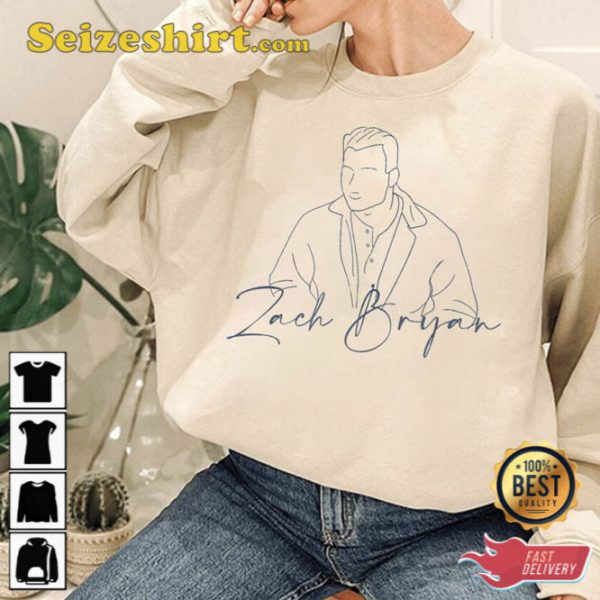 Zach Bryan Song Grid For Sublimation Music Shirt