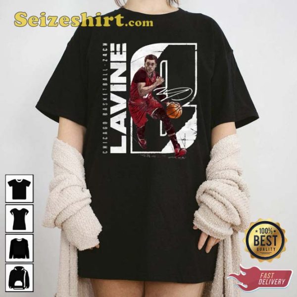 Zach Lavine Basketbal Vintage Art Unisex T-Shirt