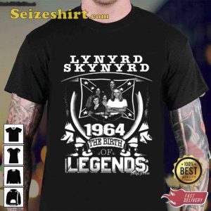 1964 The Birth Legend Lynyrd Skynyrd Vintage Unisex T-Shirt