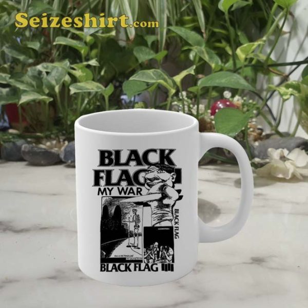 1984 Black Flag My Coffee Tea Tour Ceramic Mug