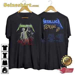 1988 Metallica And Justice For All Tour Vintage Unisex T-Shirt