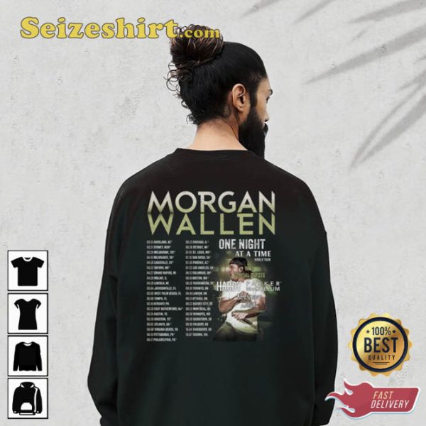 2 Side Morgan Wallen Tour 2023 Music T-Shirt