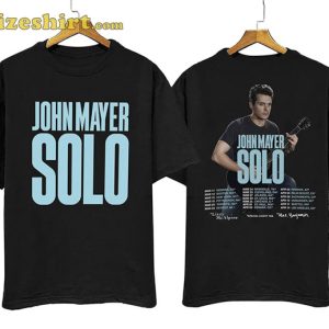 2023 John Mayer Guitar Solo Arena Tour 2 Sides T-Shirt
