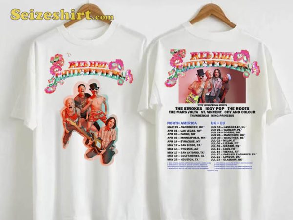 2023 Red Hot Chili Peppers North America UK Tour T-Shirt