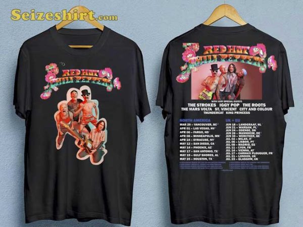 2023 Red Hot Chili Peppers North America UK Tour T-Shirt