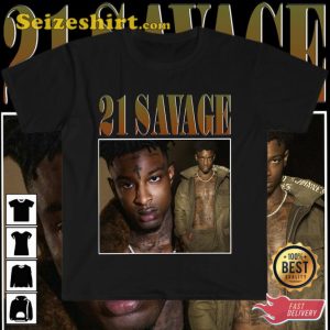 21 Savage Rapper EP Savage Mode Hip Hop Street Style Rap Tee